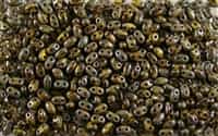 SUPERDUO BEADS 2.5x5mm 8 Grams OPAQUE YELLOW PICASSO