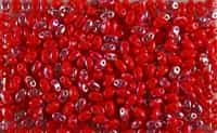SUPERDUO BEADS 2.5x5mm 8 Grams CORAL AB