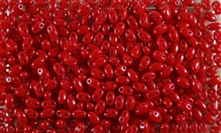 SUPERDUO BEADS 2.5x5mm 8 Grams OPAQUE BLOOD RED