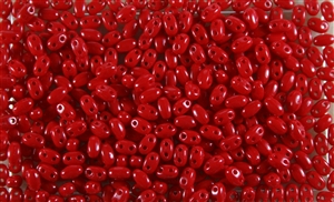 SUPERDUO BEADS 2.5x5mm 8 Grams OPAQUE BLOOD RED