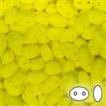 SUPERDUO BEADS - SMOOTH OUTLINE - 2.5mmx5mm - 8 Grams - VSD-BNYE -100 - Bright Neon Yellow
