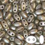 SUPERDUO BEADS - SMOOTH OUTLINE - 2.5mmx5mm - 8 Grams - VSD-COC-100 - Cocoa Airy Pearl