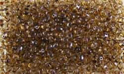[ 2-1-B-3 ] SUPERDUO BEADS - SMOOTH OUTLINE - 2.5mmX5mm - 8 Grams - VSD-CP-100 CRYSTAL PICASSO