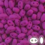 SUPERDUO BEADS - SMOOTH OUTLINE - 2.5mmx5mm - 8 Grams - VSD-DNVP-100 - Dark Neon Vivacious Purple