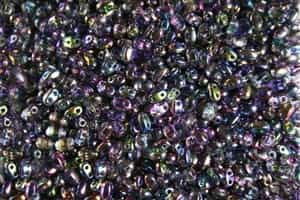 SUPERDUO BEADS 2.5x5mm 8 Grams MAGIC BLUE PINK