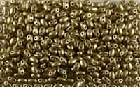 SUPERDUO BEADS 2.5x5mm 8 Grams MATTE GOLDEN OLIVE