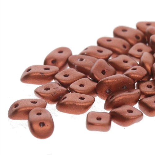 [ 3-1-B-1 ] Wave Beads : WAV3700030-01750 - Crystal Bronze Fire Red - 25 pcs