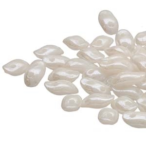 Wave Beads : WAV3703000-14400 - Chalk White Luster - 25 pcs