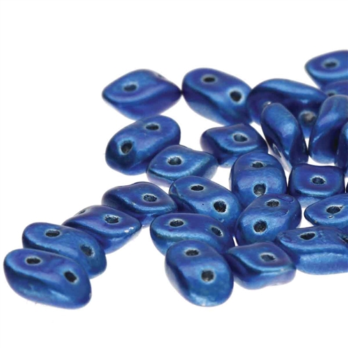 [ 3-1-B-1 ] Wave Beads : WAV3723980-24203 - Metalust Crown Blue - 25 pcs