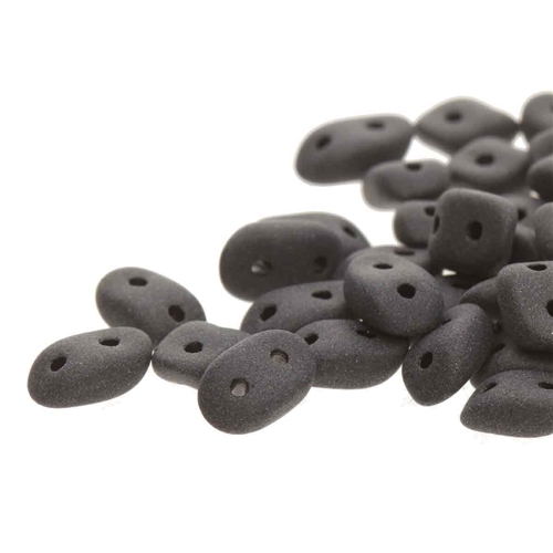[ 3-1-B-1 ] Wave Beads : WAV3723980-84110 - Jet Matte - 25 pcs