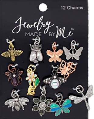 Bugs & Flowers Charms - 12 Piece Multi Set