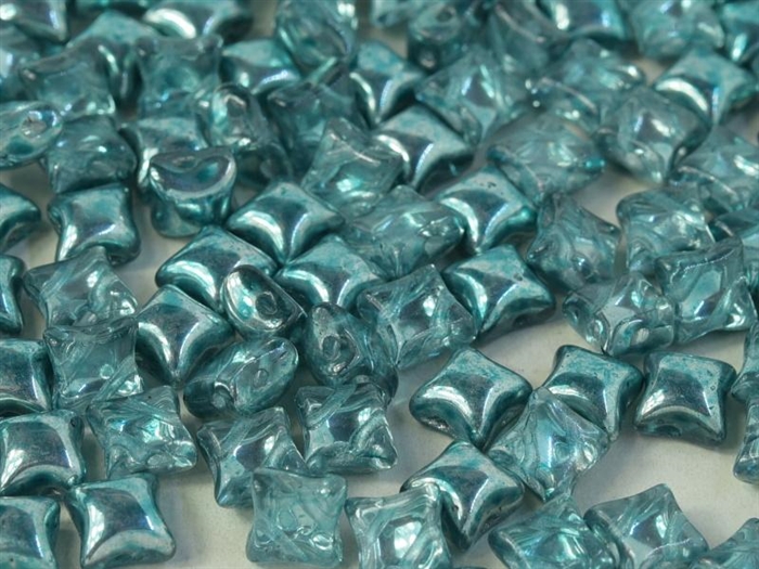 WibeDuo-00030-67642 - WibeDuoÂ® 8x8 Beads - Metallic Crystal Marine Ice - 25 Count
