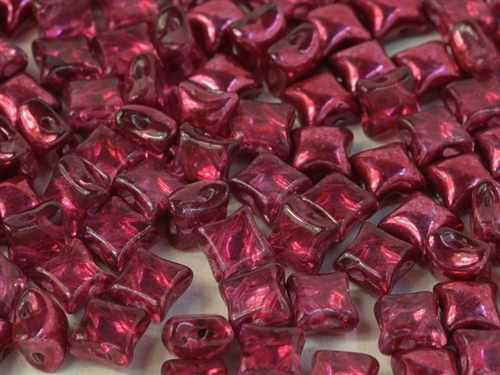 WibeDuo-00030-67958 - WibeDuoÂ® 8x8 Beads - Metallic Crystal Pomegranate - 25 Count