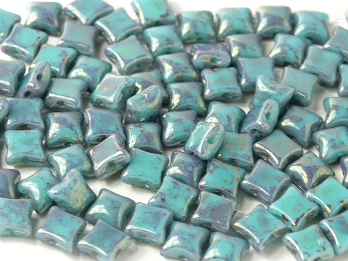 WibeDuo-63130-15495 - WibeDuoÂ® 8x8 Beads - Jade Teracota Red - 25 Count
