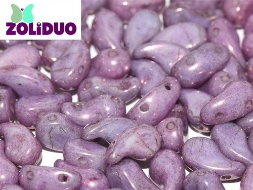 ZoliDuo-P15726-L - ZoliDuo 5x8mm - Luster Opaque Amethyst - Left Version - 12 count