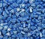 eMMA-25020 - 3x6mm 3 Hole Triangle Beads - Pastel Turquoise - 25 Beads