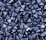 eMMA-25042 - 3x6mm 3 Hole Triangle Beads - Pastel Montana Blue - 25 Beads