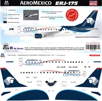 1:100 AeroMexico Connect Embraer 175