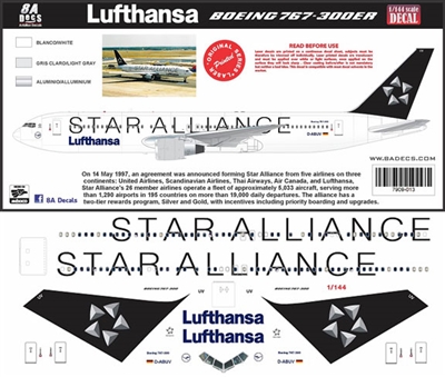 1:144 Lufthansa 'Star Alliance' Boeing 767-300ER