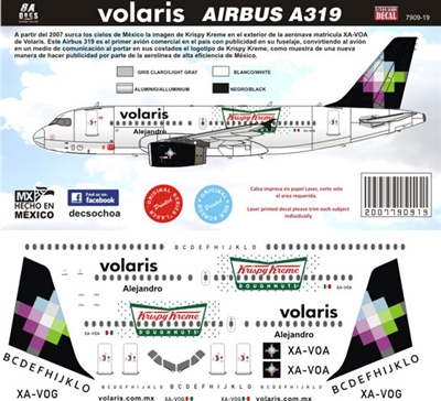 1:144 Volaris Airbus A.319 'Krispy Kreeme Doughnuts'