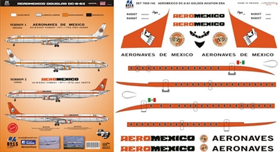 1:144 Aeronaves de Mexico (1960's cs) Douglas DC-8-63