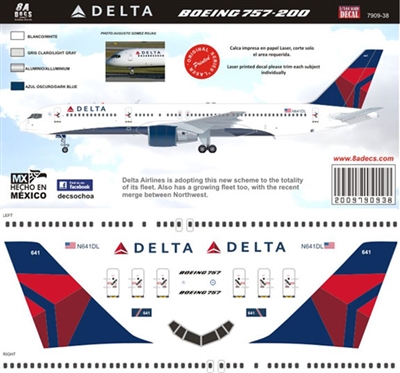 1:144 Delta Airlines (2007 cs) Boeing 757-200