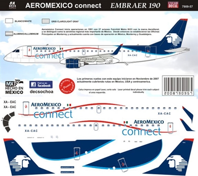 1:144 AeroMexico Connect Embraer 190