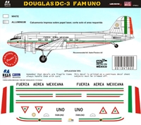 1:144 Fuerza Aerea Mexicana Douglas DC-3