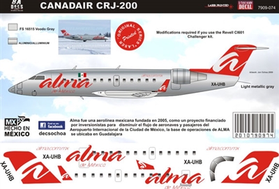 1:144 Alma de Mexico Canadair CRJ-200
