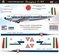 1:144 Fuerza Aerea Mexicana Douglas C.47 ETM cs