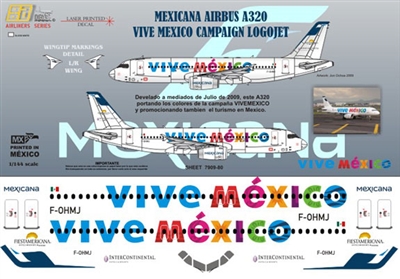 1:144 Mexicana Airbus A.320 "Vive Mexico Logojet"