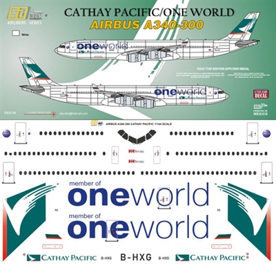 1:144 Cathay Pacific 'OneWorld' Airbus A.340-300