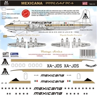 1:144 Mexicana (laser stripes) Douglas DC-6