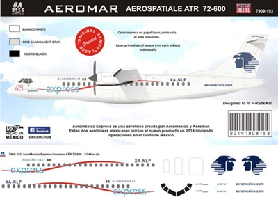 1:144 AeroMexico Express ATR.72
