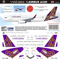 1:144 Vistara Airbus A.320