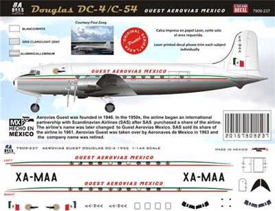 1:144 Guest Aerovias Douglas DC-4