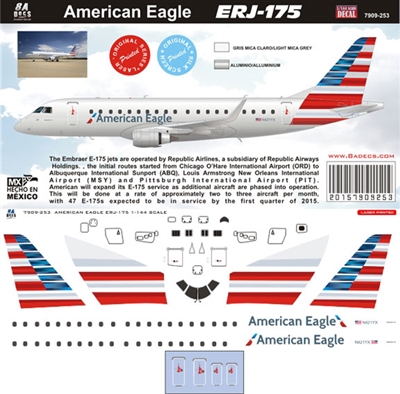 1:144 American Eagle Embraer 175 *Sold Out*