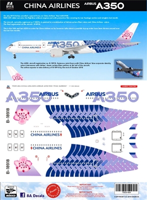 1:144 China Airlines "Pink Carbon" Airbus A.350-900