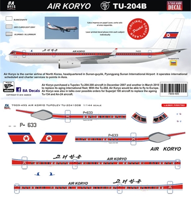 1:144 Air Koryo Tupolev 204