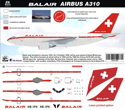 1:144 Balair Airbus A.310-300