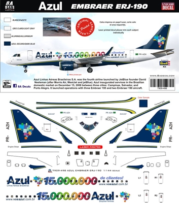 1:144 Azul Embraer 190 '15,000,000 Client'