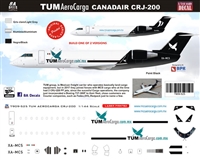 1:144 TUM AeroCarga Canadair CRJ200F