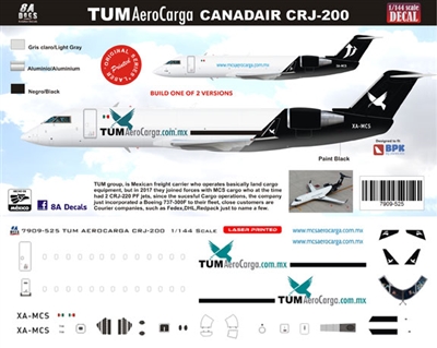 1:144 TUM AeroCarga Canadair CRJ200F