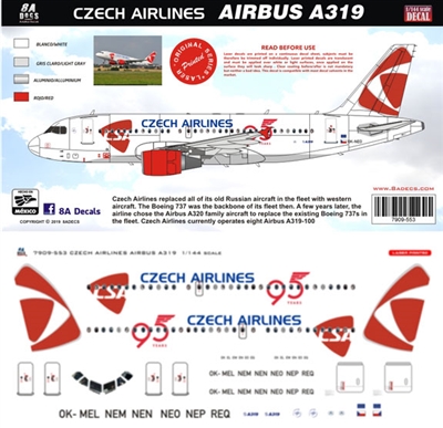 1:144 Czech Airlines Airbus A.319