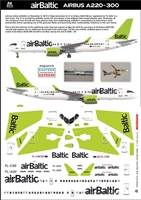 1:144 Air Baltic Airbus A.220-300