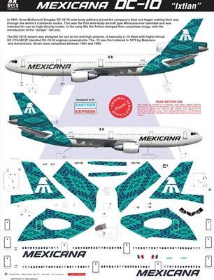 1:144 Mexicana McDD DC-10-15 'Ixtlan' (Green cs)