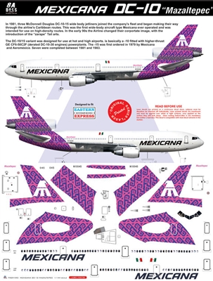 1:144 Mexicana McDD DC-10-15 'Mazaltepec' (Purple cs)