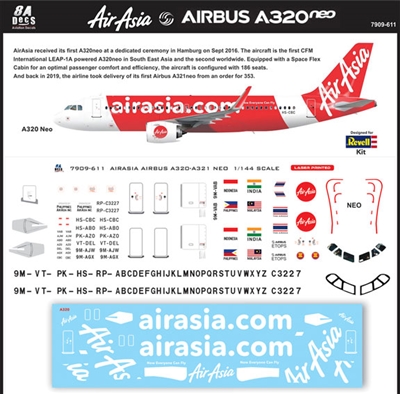 1:144 Air Asia Airbus A.320NEO