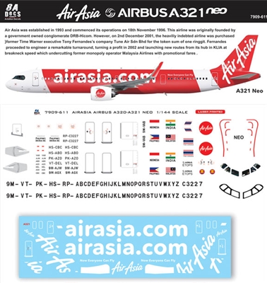 1:144 Air Asia Airbus A.321NEO