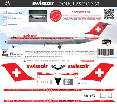 1:144 Swissair Douglas DC-9-30